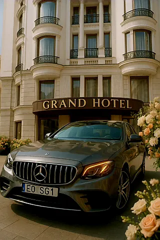 Taxi Mercedes E0 SG1 Sebastian Galanciak Grand Hotel Łódź Transfery Lotniskowe lodz Łódź Warszawa